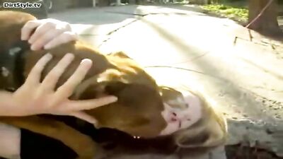 Kisses with my dog