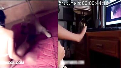 She cum in