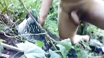 Man cums in Chicken