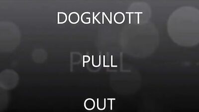 The dogs ball comes out of my pussy