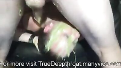 Extreme throat fuck