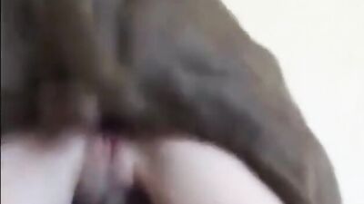 El perro me ayuda a quitarme el tanga
