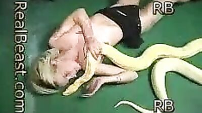 Blond and snake