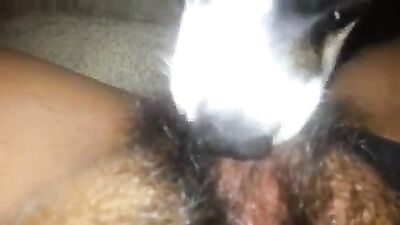 Dirty Dog Devours Juicy Japanese Milfs Hairy Cooch