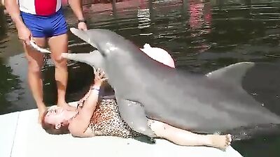 Rare video - Delfin abuses mature woman