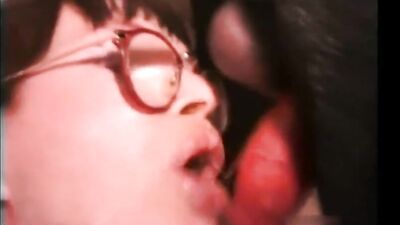 Glasses mom sucks dogs dick