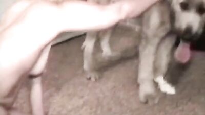 Mature Blonde Gets Her Paws Dirty