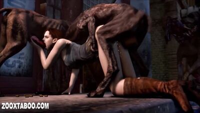 Zombie Zoo Babes Breed Beasts in Bizarre Blowouts