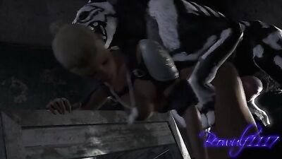 Zoo carton - Woman enjoy animal sex