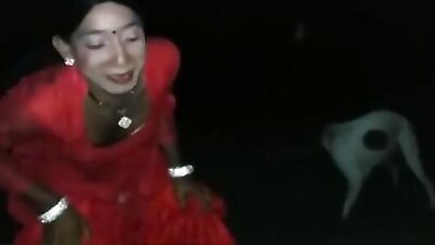 Hungry Street Dog Devours Curvy Trans Girls Boobs And Cock