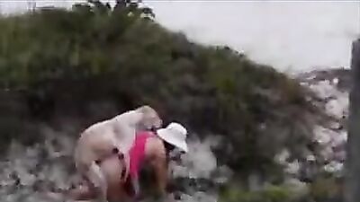 hot russian couple and the dog