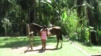 Black doggie fucks hot blonde Annalena