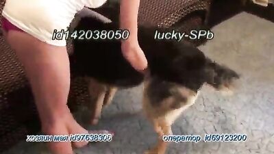lesbian with their german shepherd