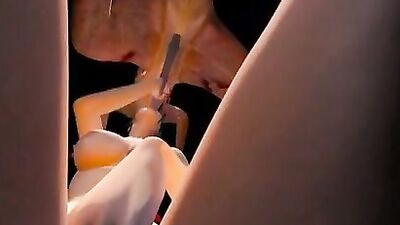 My wife knoted and driping dog cum