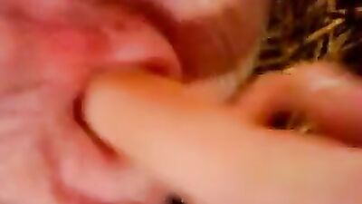 Latex Lady plays with family pet