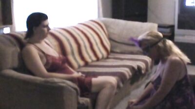 Teen jerking family dog