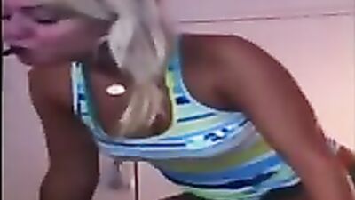dog cums on woman