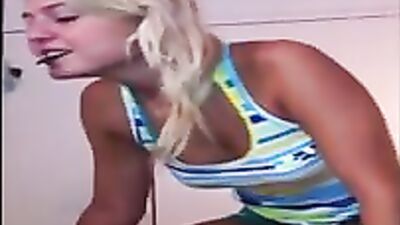 dog cums on woman