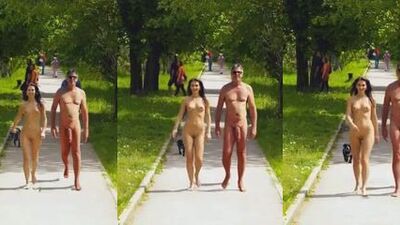 Ric flashing cock walk with milf