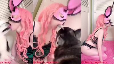 Doggy style French Kissing
