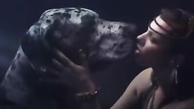 kissing dogs