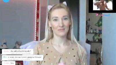 Blonde Babe Tattoos & Jerks Off While Boyfriends Watch