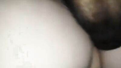 squeezes the semen from the pussy on the tongue of her dog