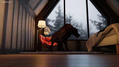 Anna sex with dog animation