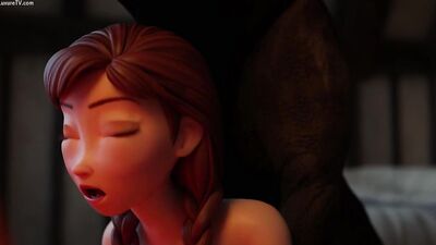 Anna sex with dog animation