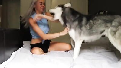 warming up the dog