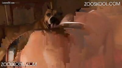 Suck fuck dog with wife