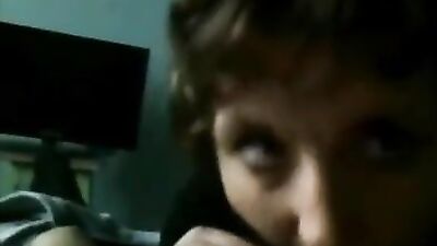 Sissy Latina Sucks Hard Before Deepthroat Cumshot