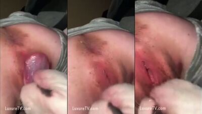 Teen Squirting from Deep Dog Lick