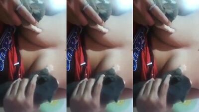 Amateur Wife Feeds Puppies While Hubby Watches