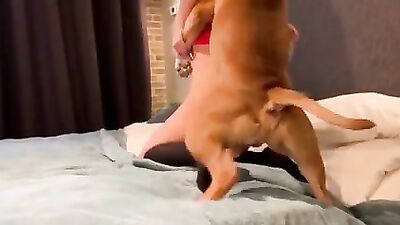 Lisa Gets Down & Dirty With Furry Friend