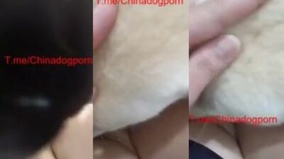 Slutty Girl Slobbers Doggy Dick