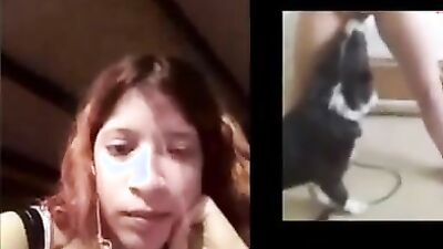 Dog lick girl: dog porn pics
