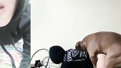 Dog fuck girl: zoo porn dog cum in mouth
