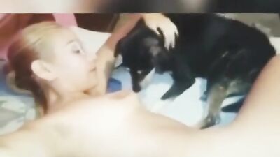 Zoo porn video: dog style girl
