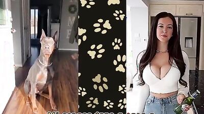 Mimi dog girl: art of zoo dog fuck girl compilation