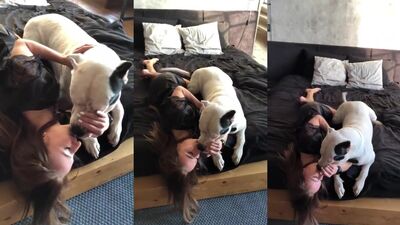 Sexy Sonya Sucks Dog Dick