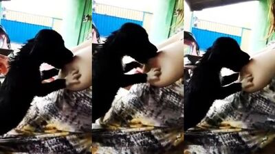 Woman Breastfeeding a Puppy 25