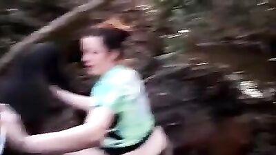 Blowjob in the woods