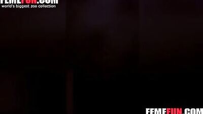 Sultry Milf Slobbers On Cute Pups Dick