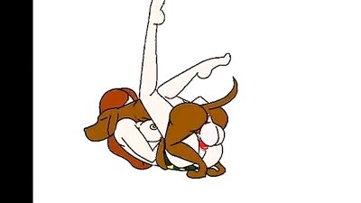 Cartoons dog Fuck