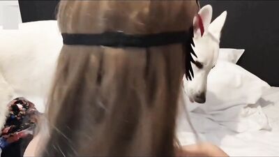 Teen fifth dog sex