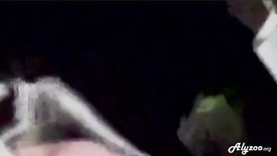 Wife outdoor try with dog
