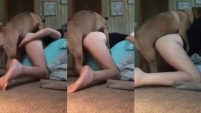 Teen fucks dogg