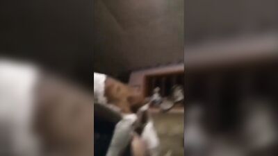 Wifes Twisted Threesome: Doggy Style in the Bathroom