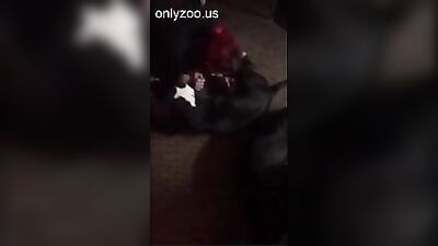 Girl with 2 dogs